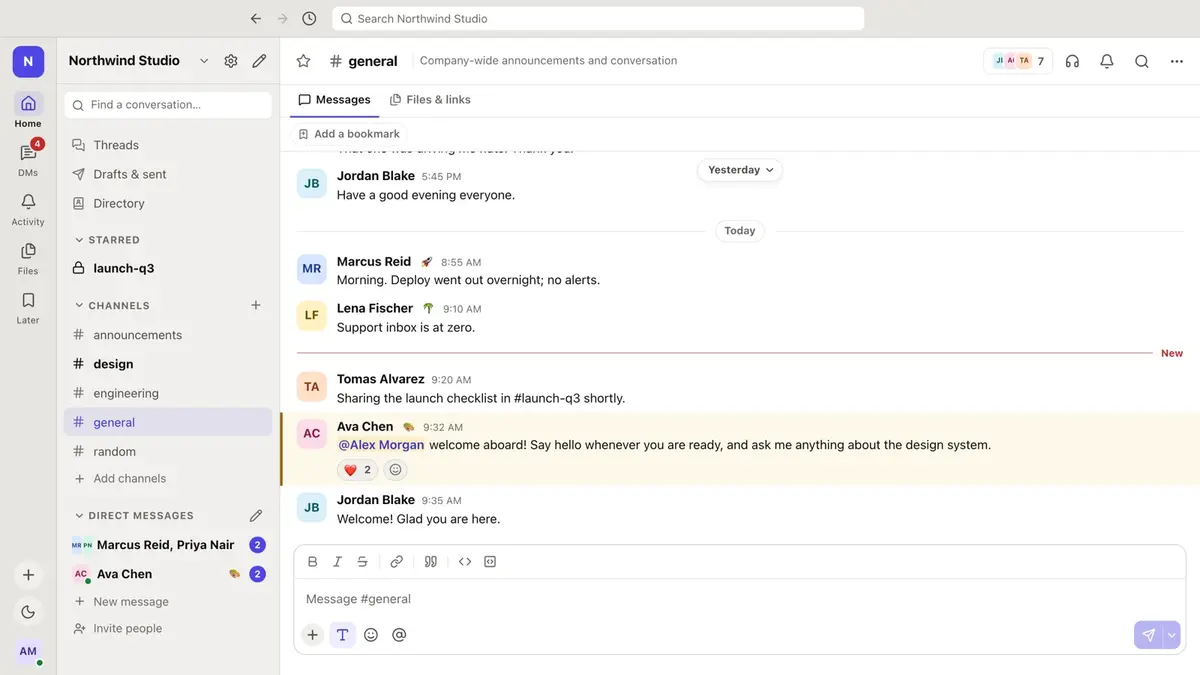 Teamchat screenshot