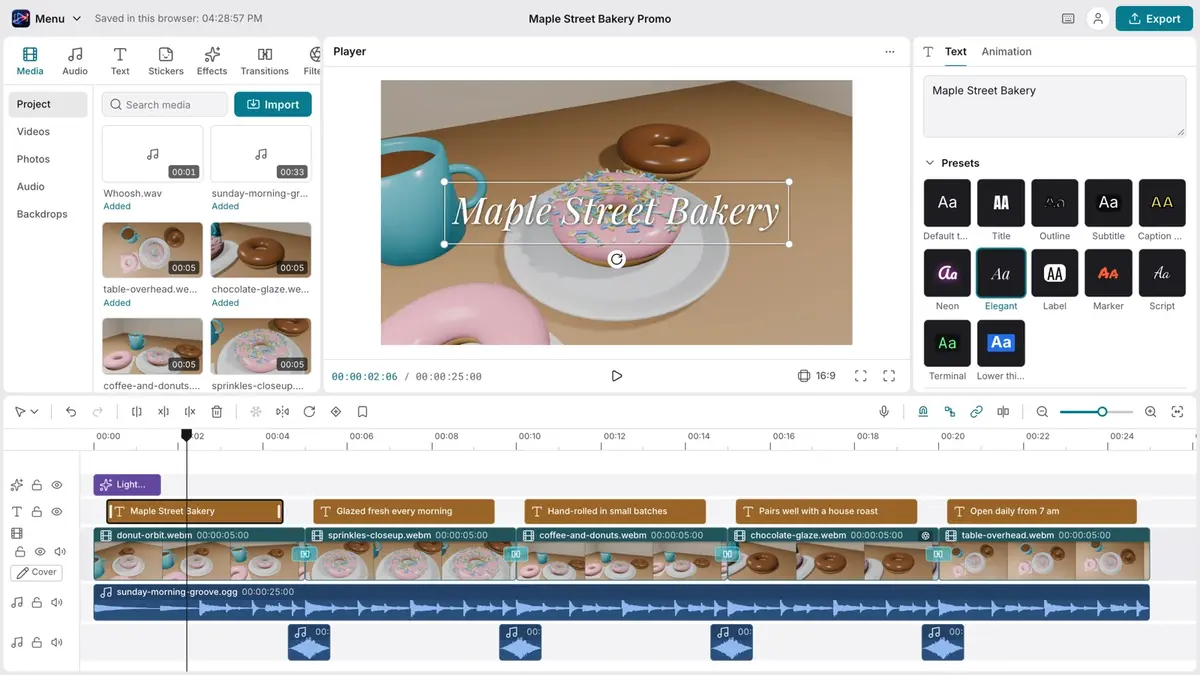 Video Studio screenshot
